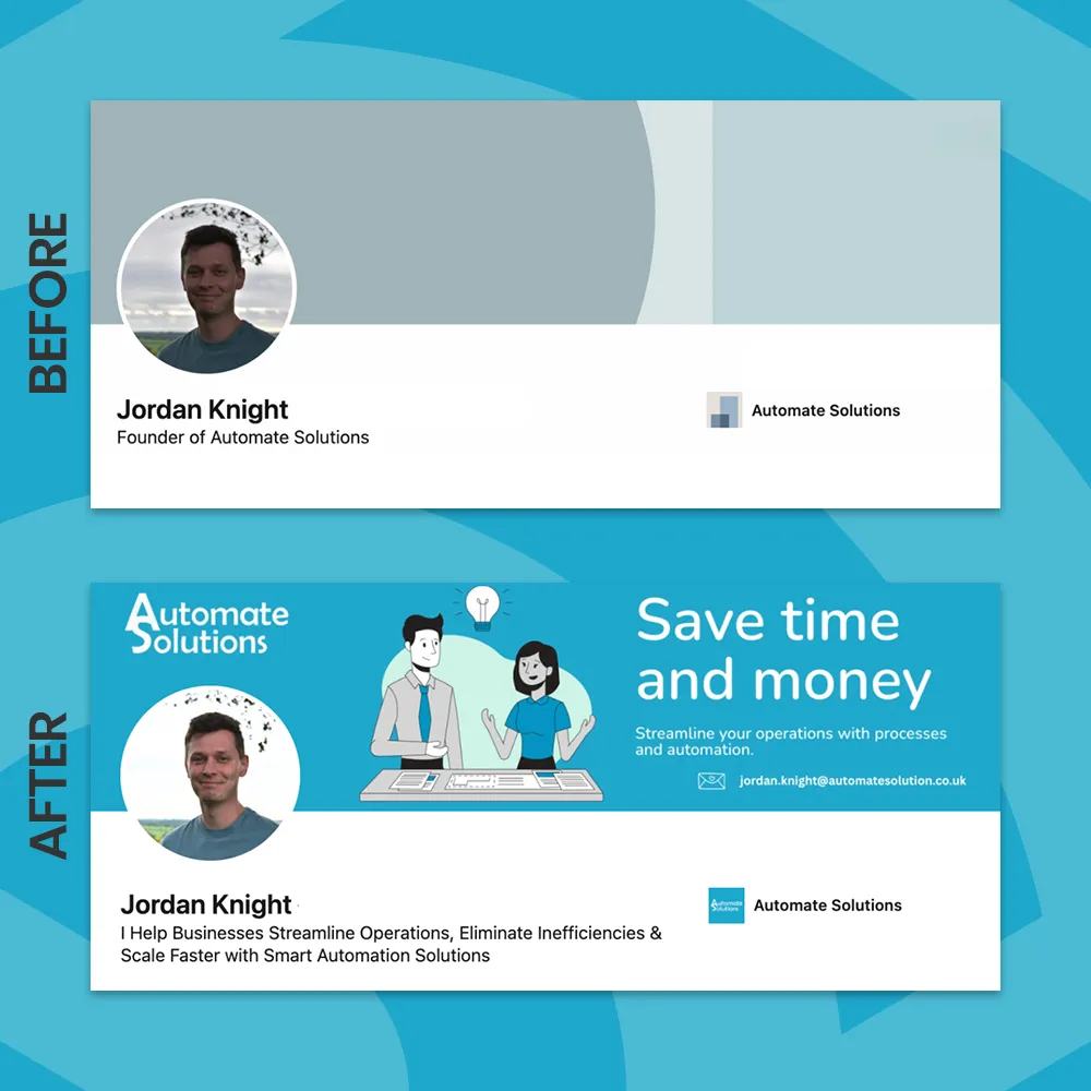 Bee Social Linkedin page optimisation example1 Bee Social Linkedin page optimisation example1