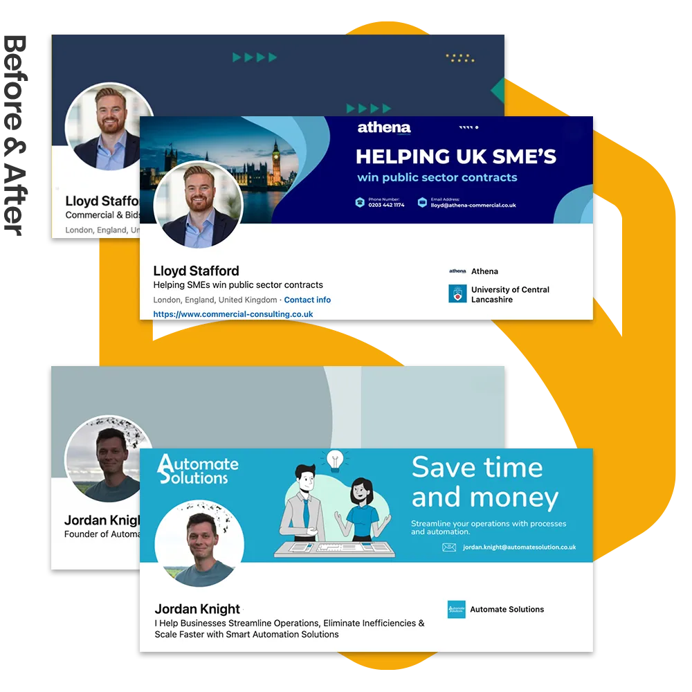 Bee Social Linkedin page optimisation hero copy